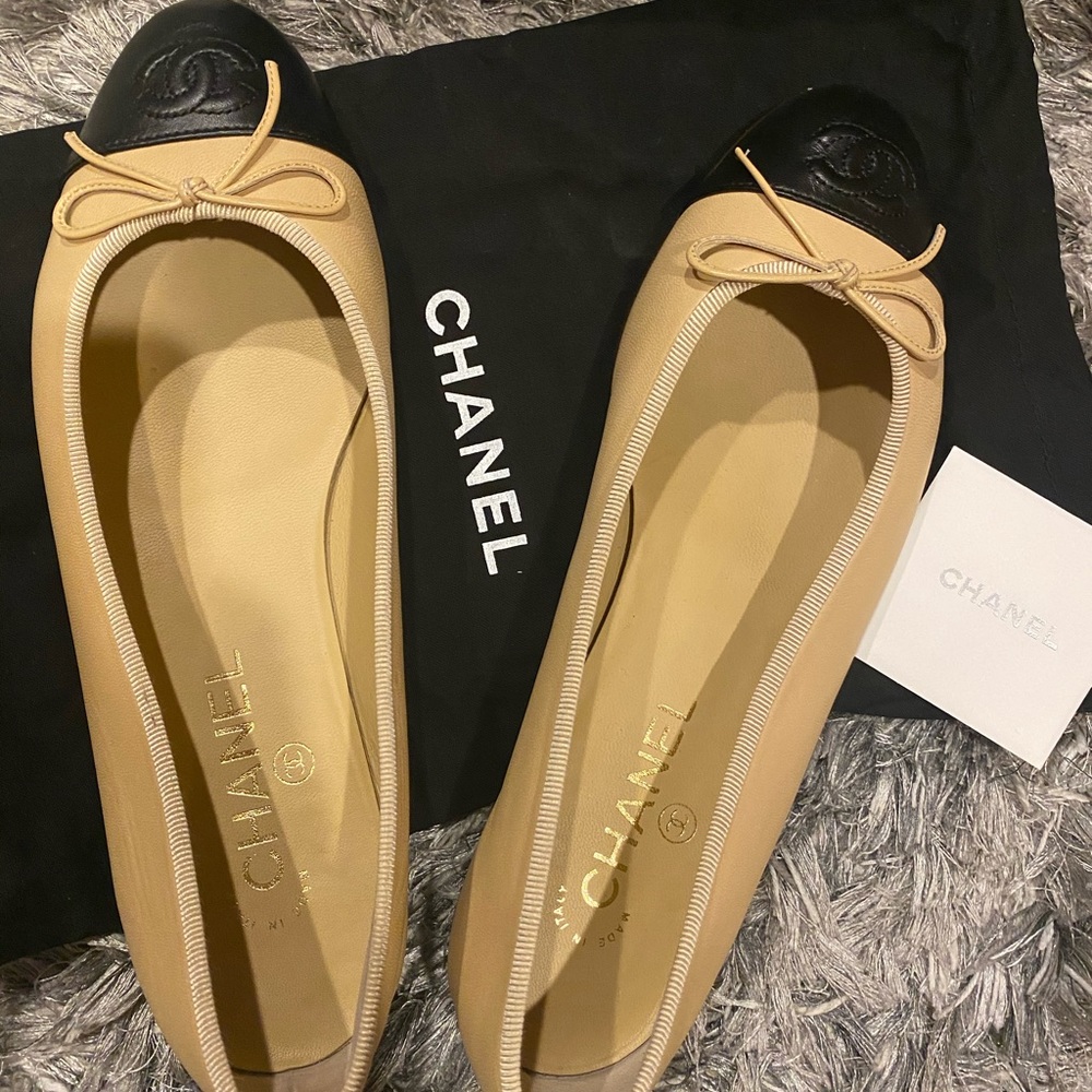 Chanel Lambskin Ballet Flats
